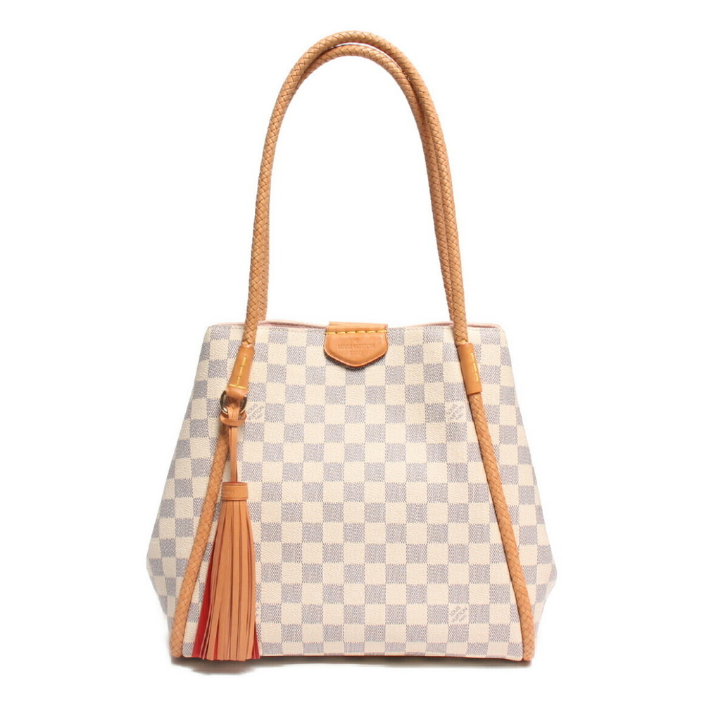 Louis Vuitton Propriano Damier Azur White Tote Bag Shoulder